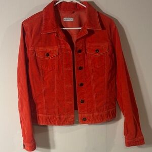 Gap 1969 Red Corduroy Trucker Jacket Women’s Small